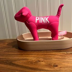 Rare NWT PINK-Victoria’s Secret 2012 Canvas Dog
